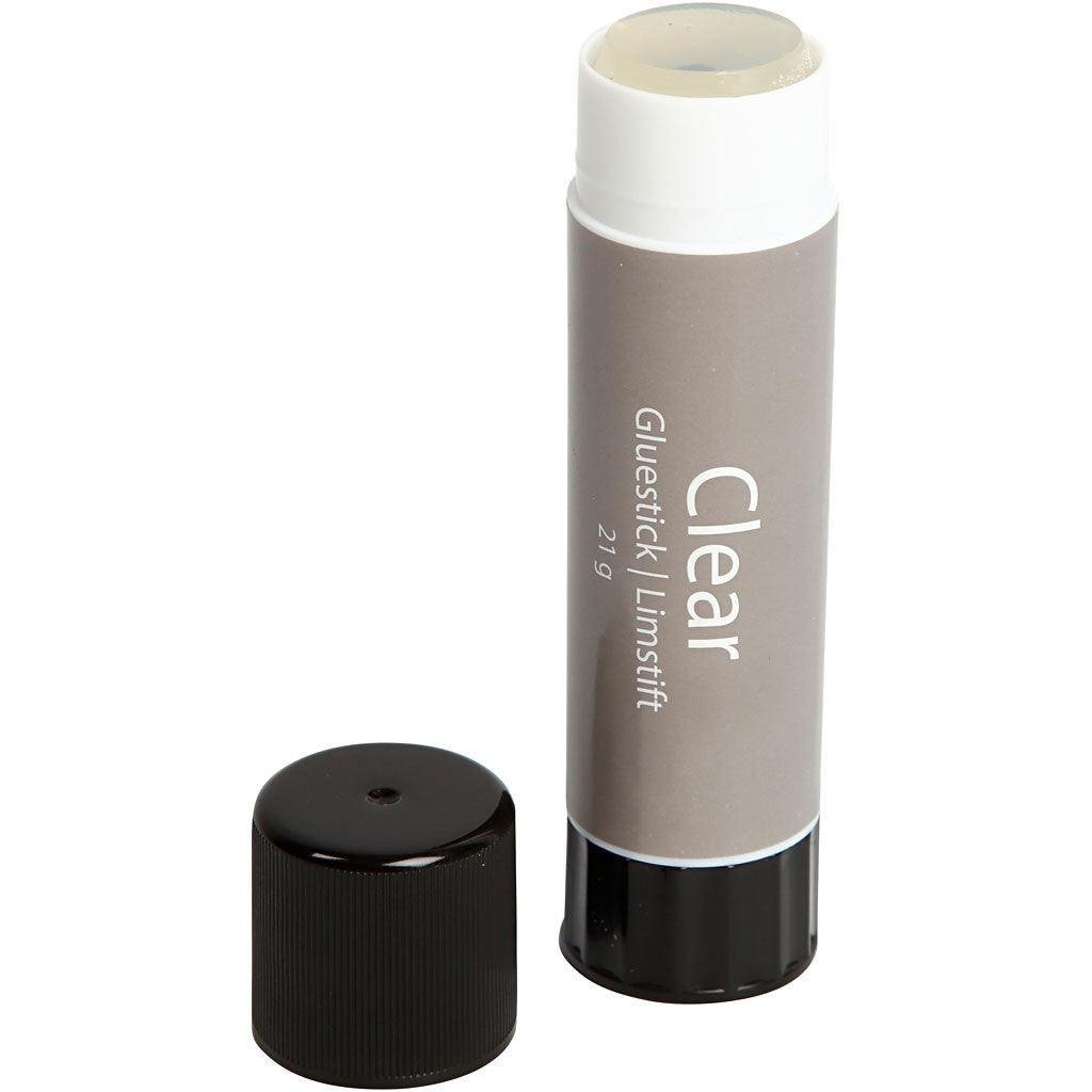Transparante Lijmstift, rond, 21 gr, 1 stuk [HOB-39042]