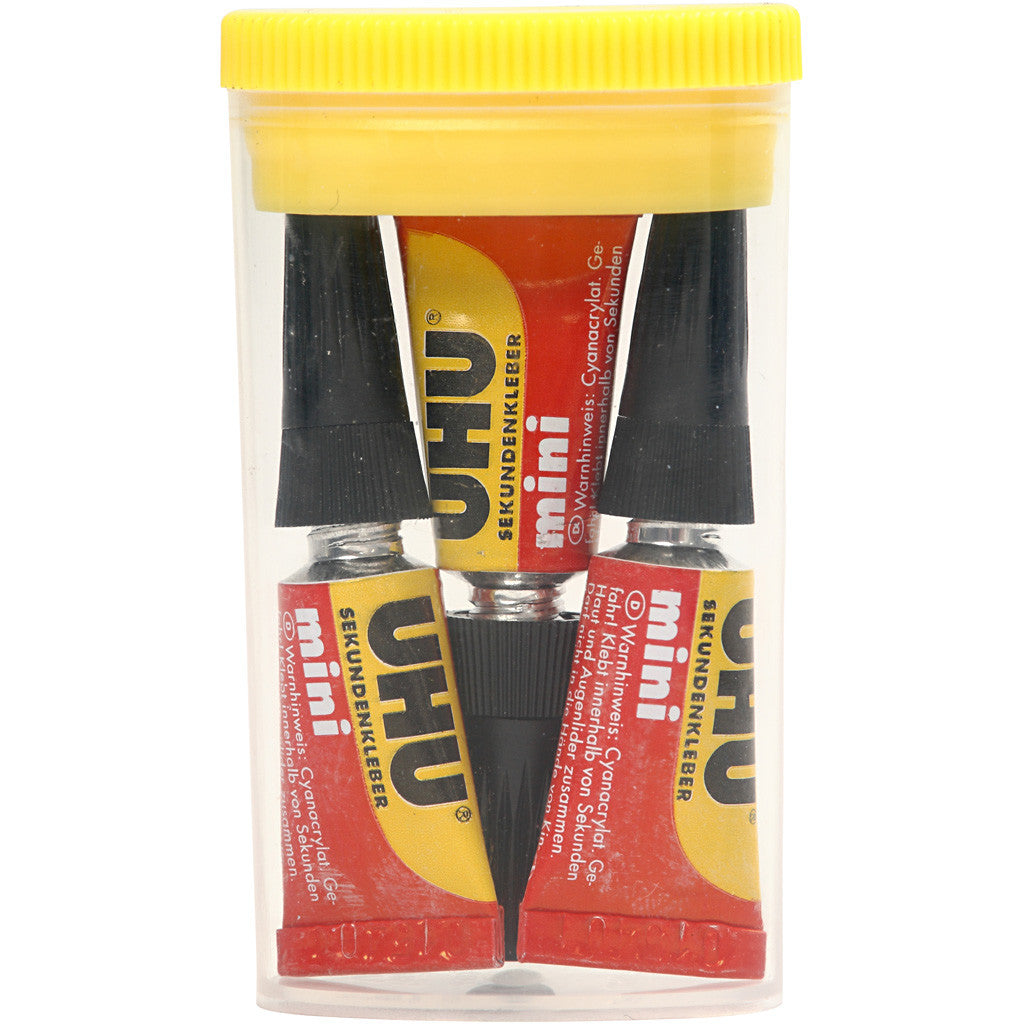 UHU Secondelijm, 3x1 gr/ 1 doos [HOB-39072]