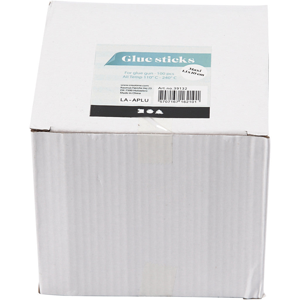 Bâtons de colle Maxi, L : 10 cm, d 11 mm, 100 pièces/ 1 Pq. [HOB-39132]