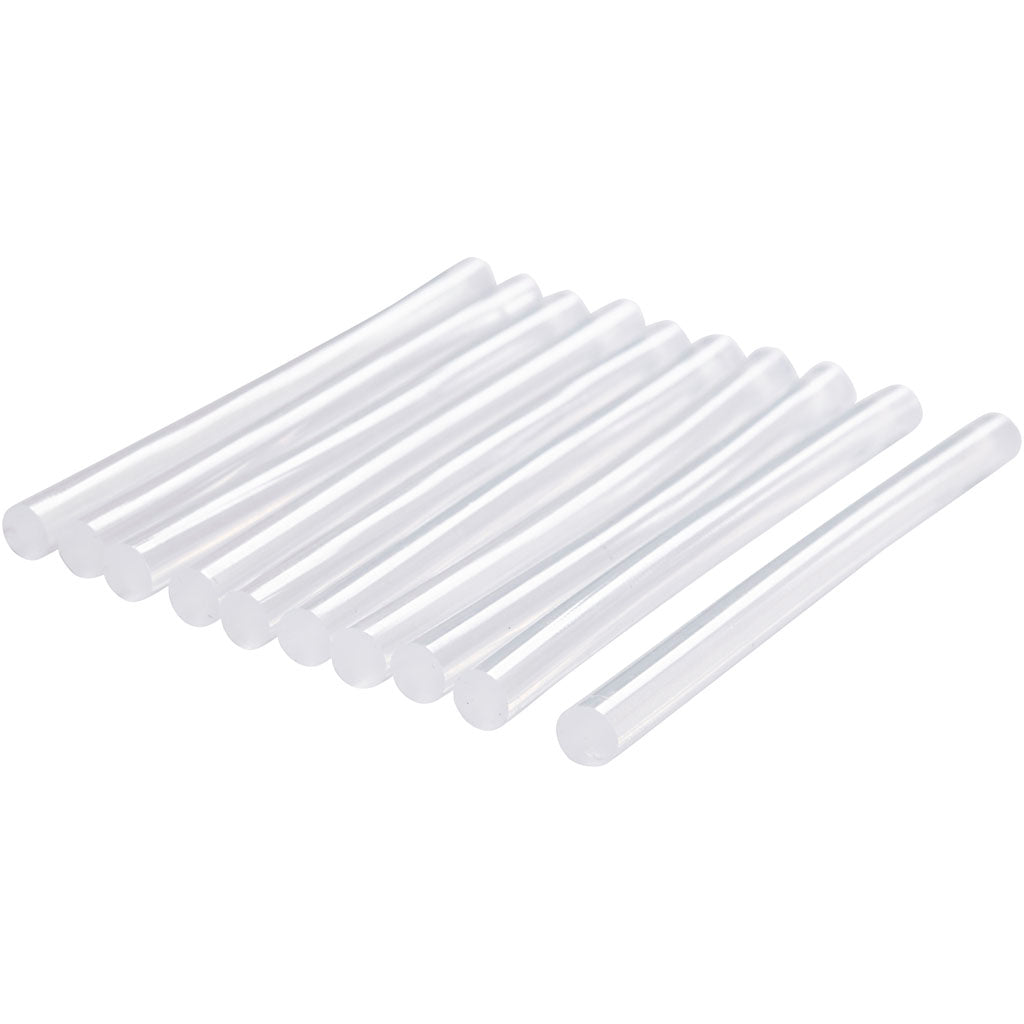 Lijmstiften Mini, L: 10 cm, d 7 mm, 10 stuk/ 1 doos [HOB-391335]