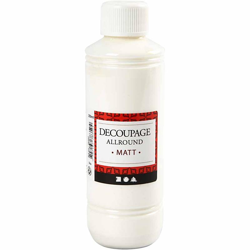 Decoupage lacquer, matt, 250ml/ 1 bottle