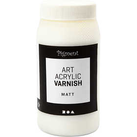 Vernis Art Acrylic, transparent mat, blanc, 500 ml/ 1 boîte [HOB-39280]