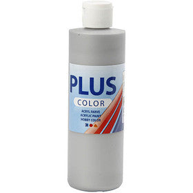 Peinture Acrylique Plus Color, argent, 250 ml/ 1 flacon [HOB-39454]