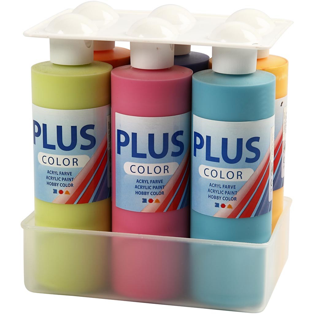Peinture Acrylique Plus Color, 6x250 ml/ 1 Pq. [HOB-39495]