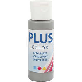 Plus Color Acrylverf, rain grey, 60 ml/ 1 fles [HOB-39640]