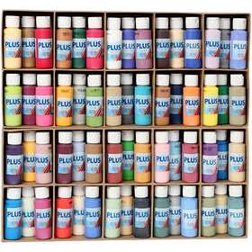 Plus Color Acrylverf, diverse kleuren, 60x60 ml/ 1 doos [HOB-39697]