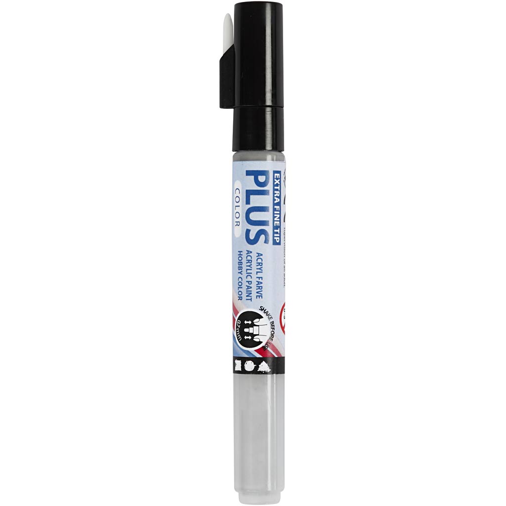 Plus Color Marker, L: 14,5 cm, lijndikte 0,7 mm, rain grey, 5,5 ml, 1 stuk [HOB-39940]