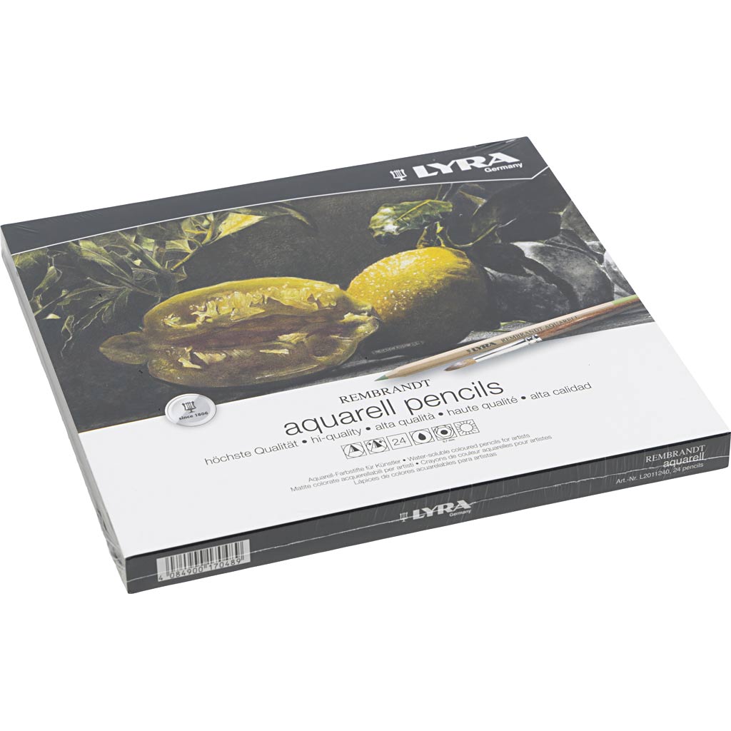 Lyra Rembrandt aquarelpotloden, diverse kleuren, 24 stuk/ 1 doos [HOB-403024]