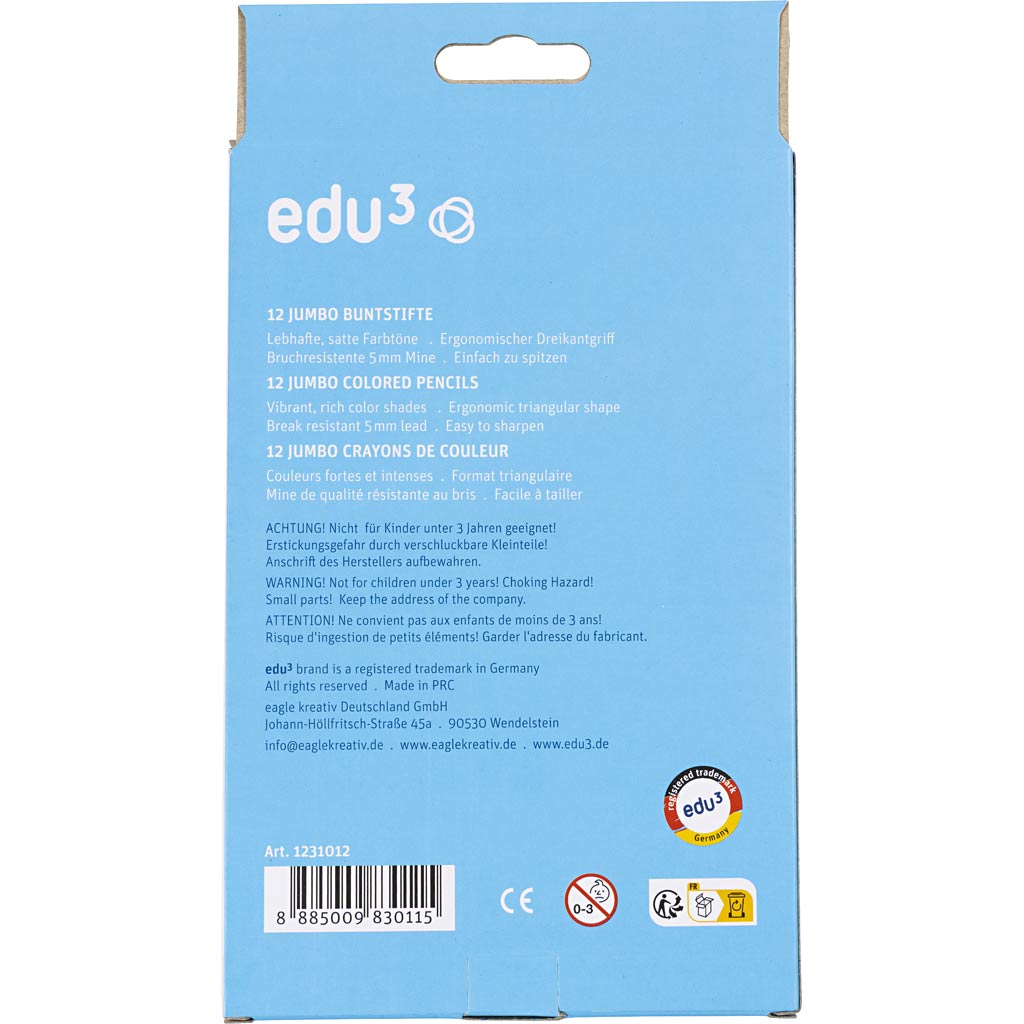 dikte 10 mm, vulling 5 mm, diverse kleuren, 12 stuk/ 1 doos [HOB-409814]