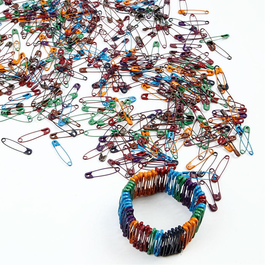 Épingles à nourrice, L : 34 mm, ép. 0,8-1,00 mm, 10x100 pièces/ 1 Pq. [HOB-41100]