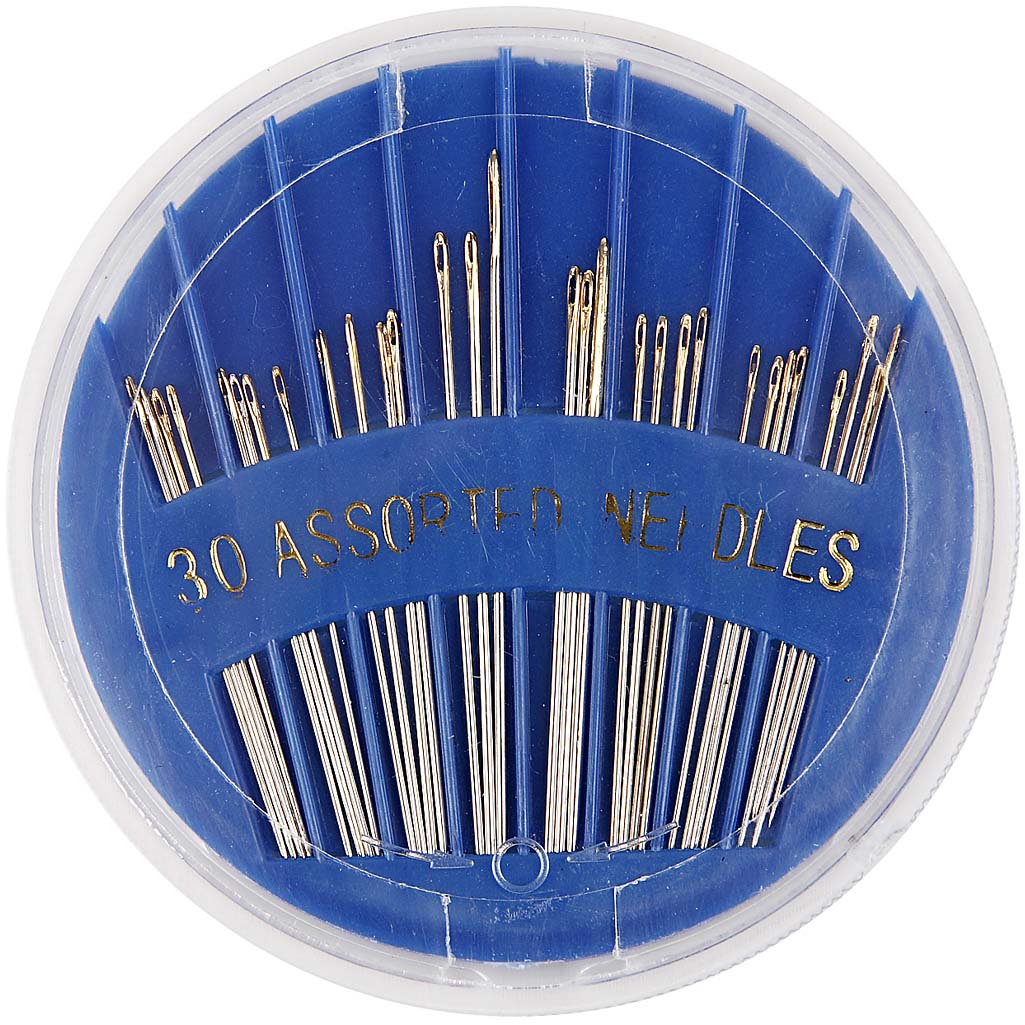 Sewing Needles, no. 3-7, L: 35-45 mm, 30 pc