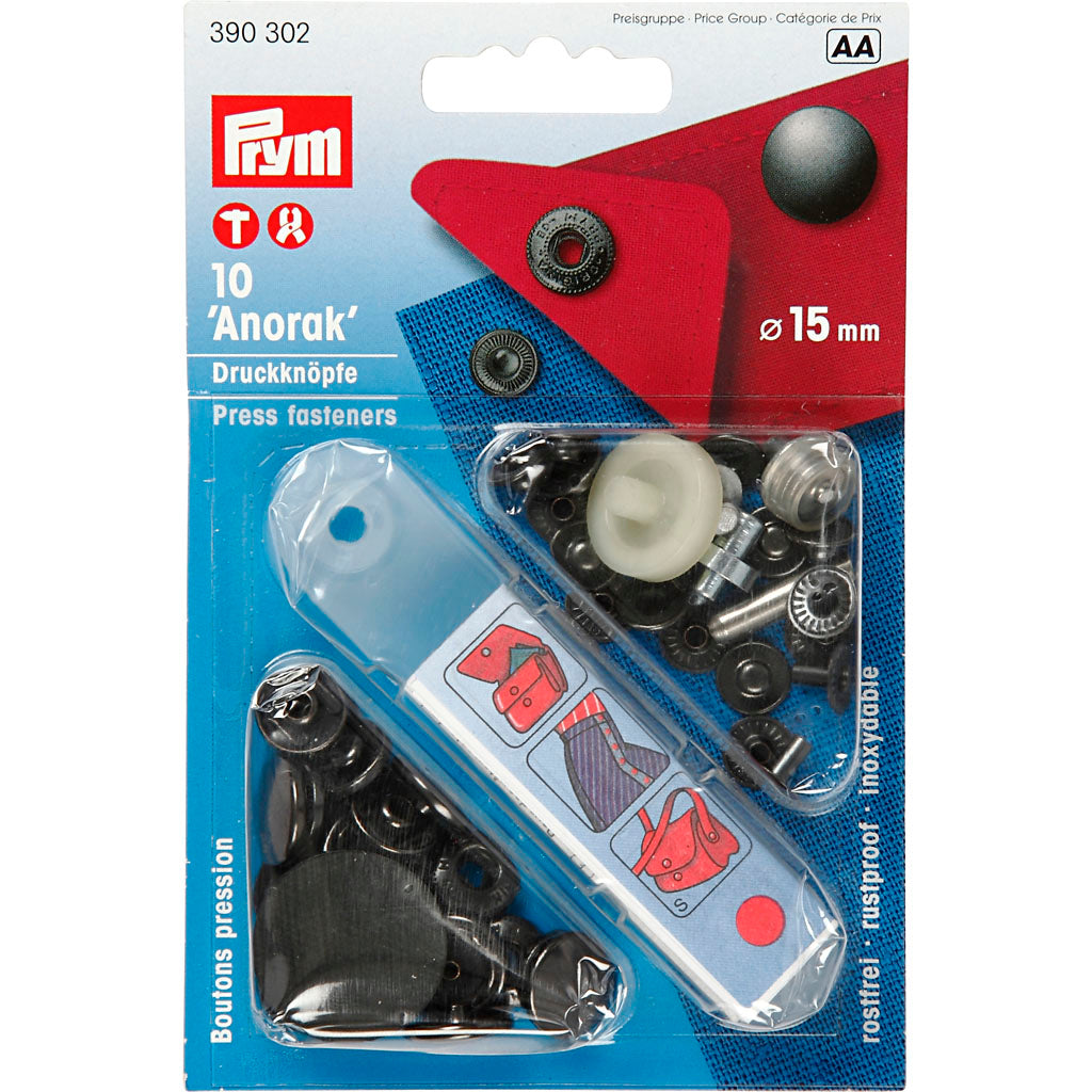 Boutons pression - Starter set, d 15 mm, 1 set [HOB-41164]