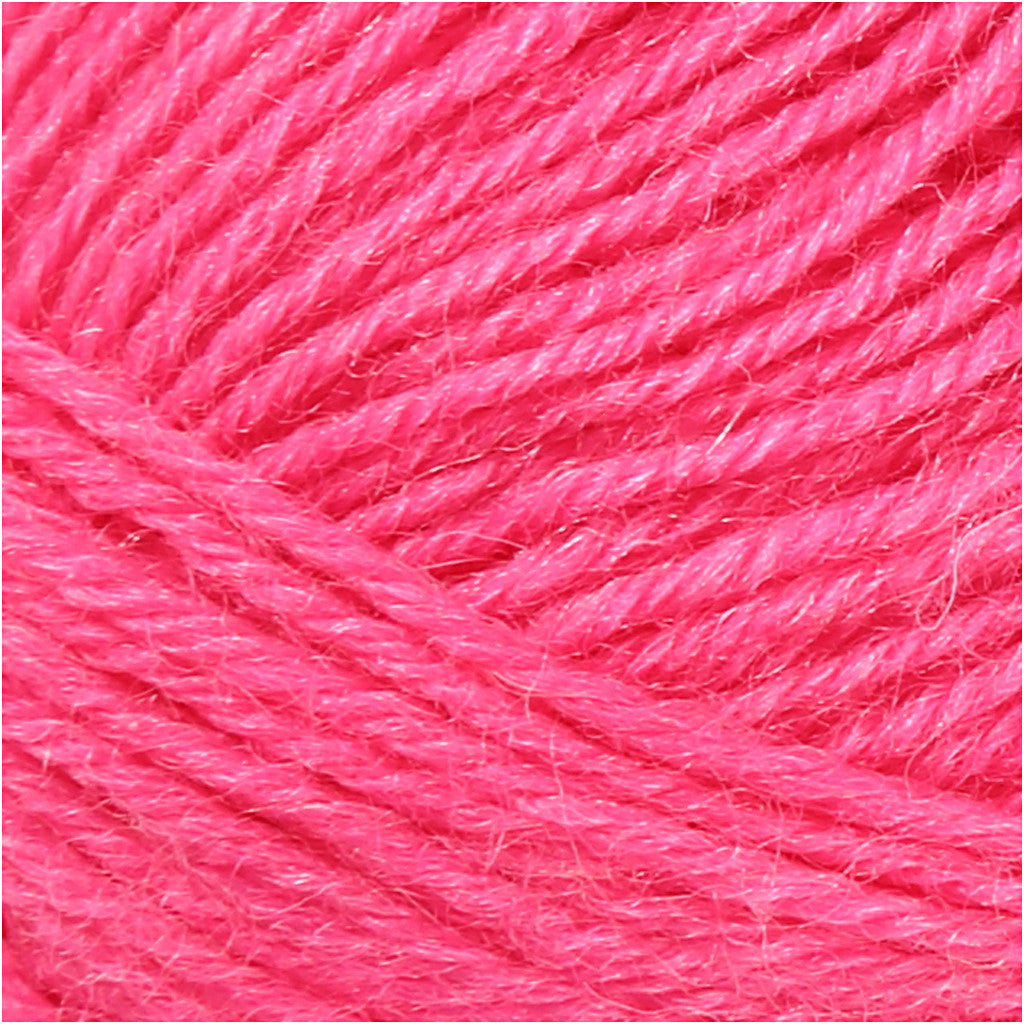 Sokkengaren, L: 200 M, roze, 50 gr/ 1 bol [HOB-41323]