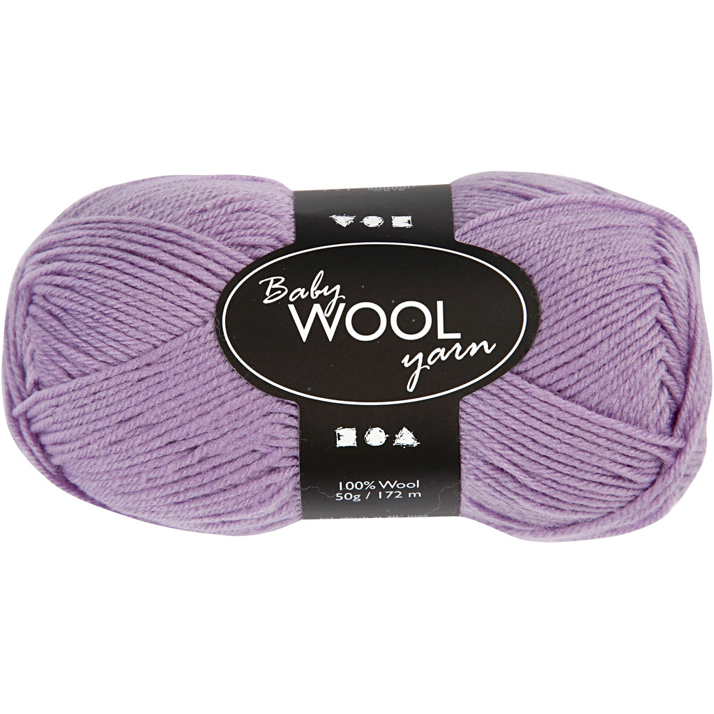 Baby Yarn, L: 172 M, purple, 50 g/ 1 ball