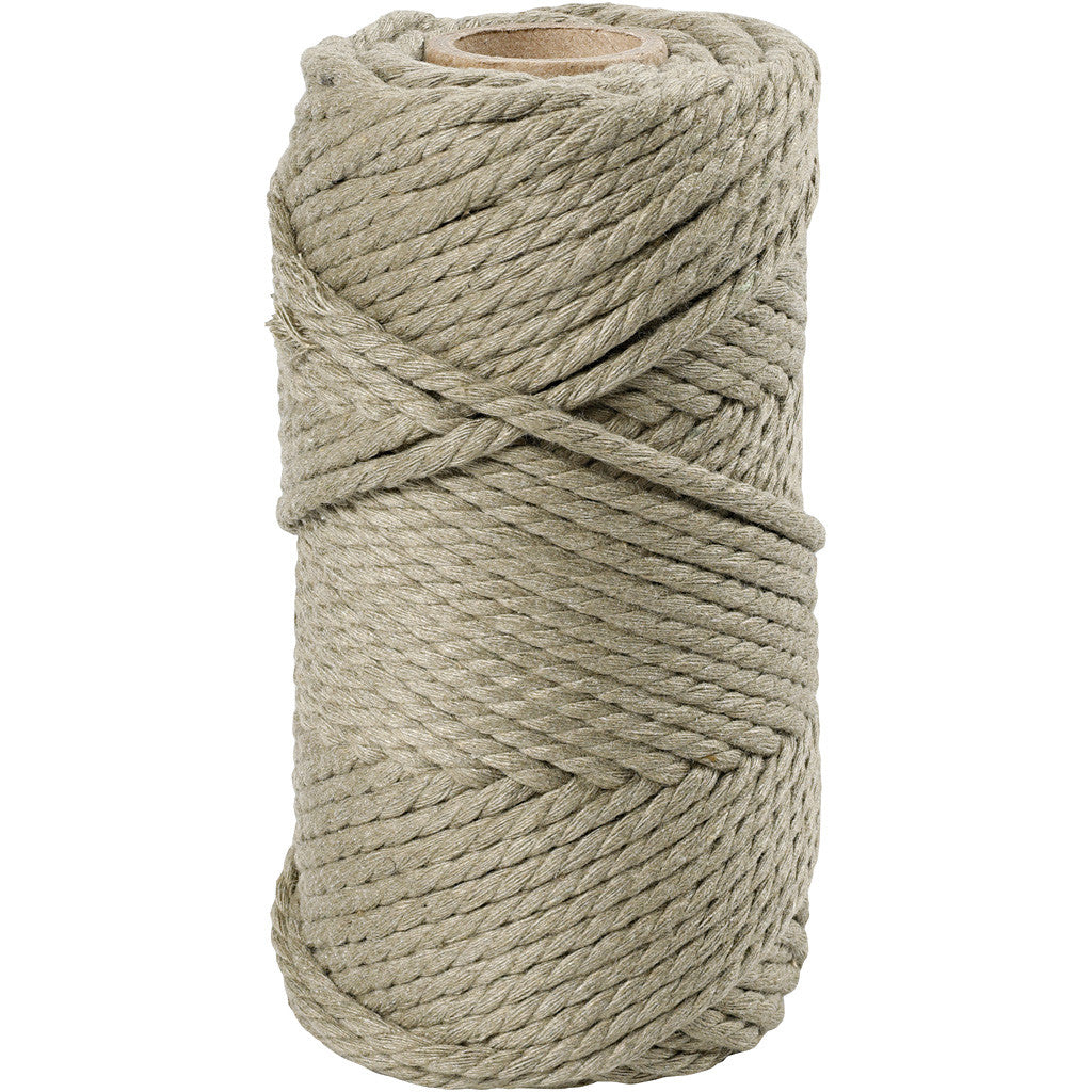 Cordon pour macramé, L : 55 M, d 4 mm, vert mousse, 330 gr/ 1 rouleau [HOB-414753]