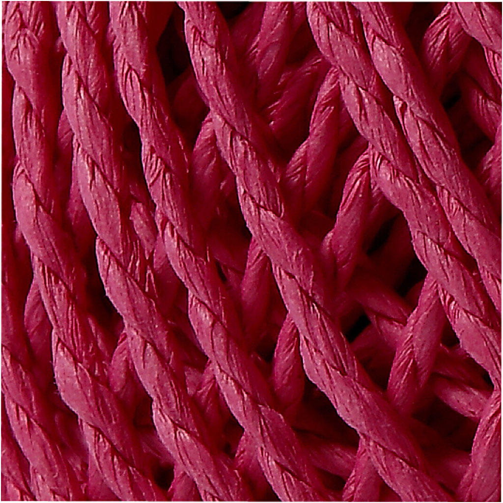 Ficelle de Papier, ép. 2,5-3 mm, rose, 150 gr, 40 m/ 1 boule [HOB-41731]