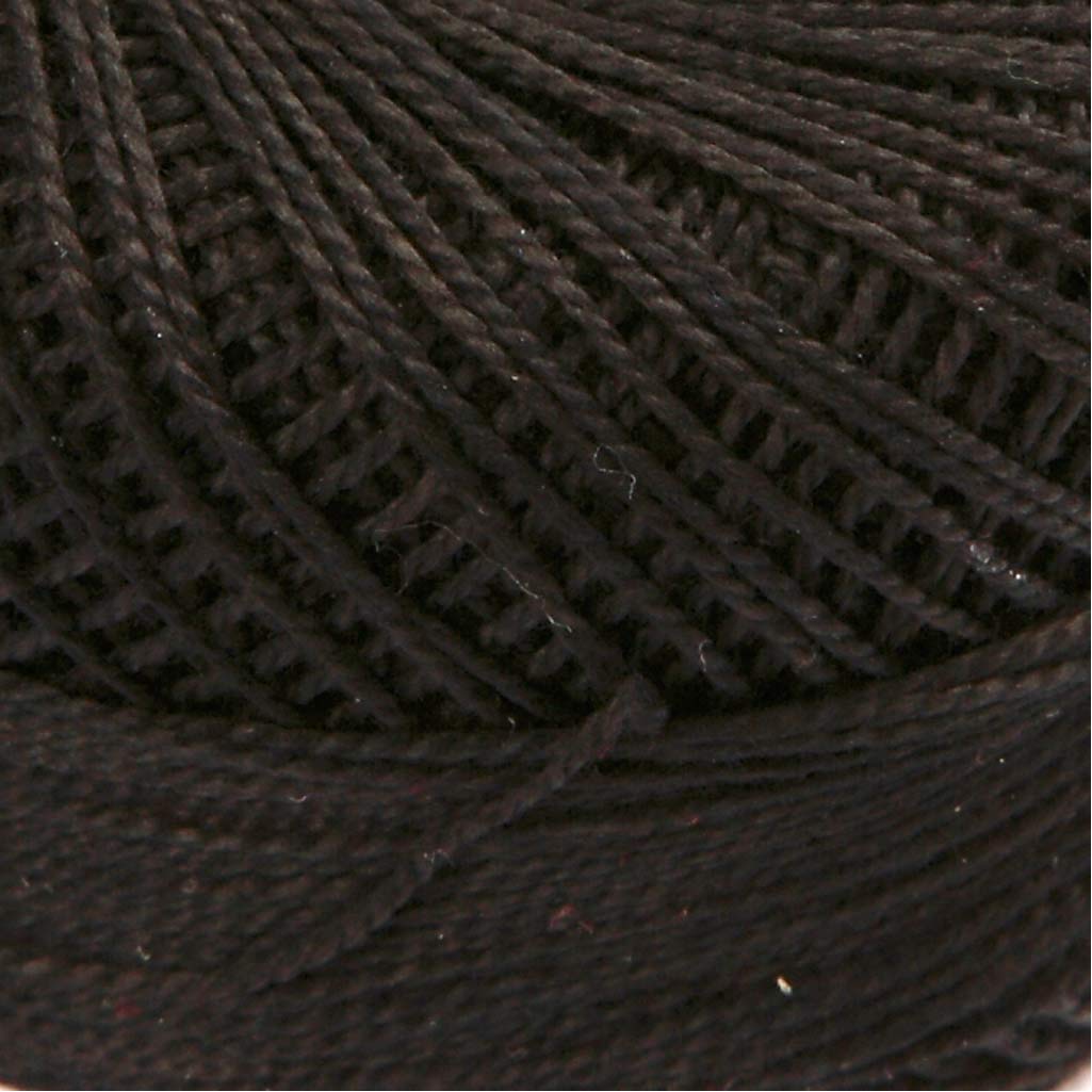 Pelote de Fil de Coton Mercerisé, noir, 20 gr/ 1 boule [HOB-42127]