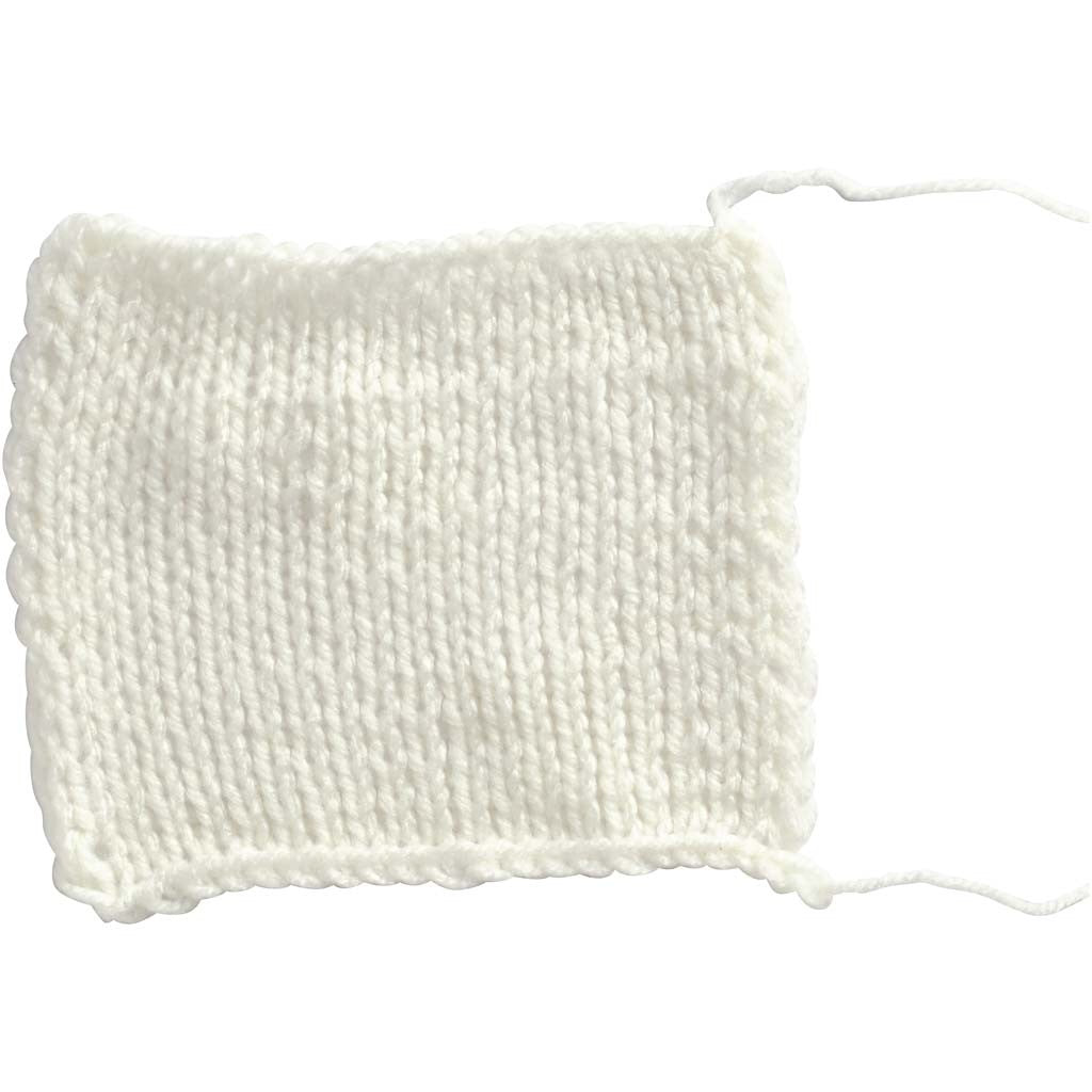 Fantasia acrylgaren, L: 80 M, wit, 50 gr/ 1 bol [HOB-421710]