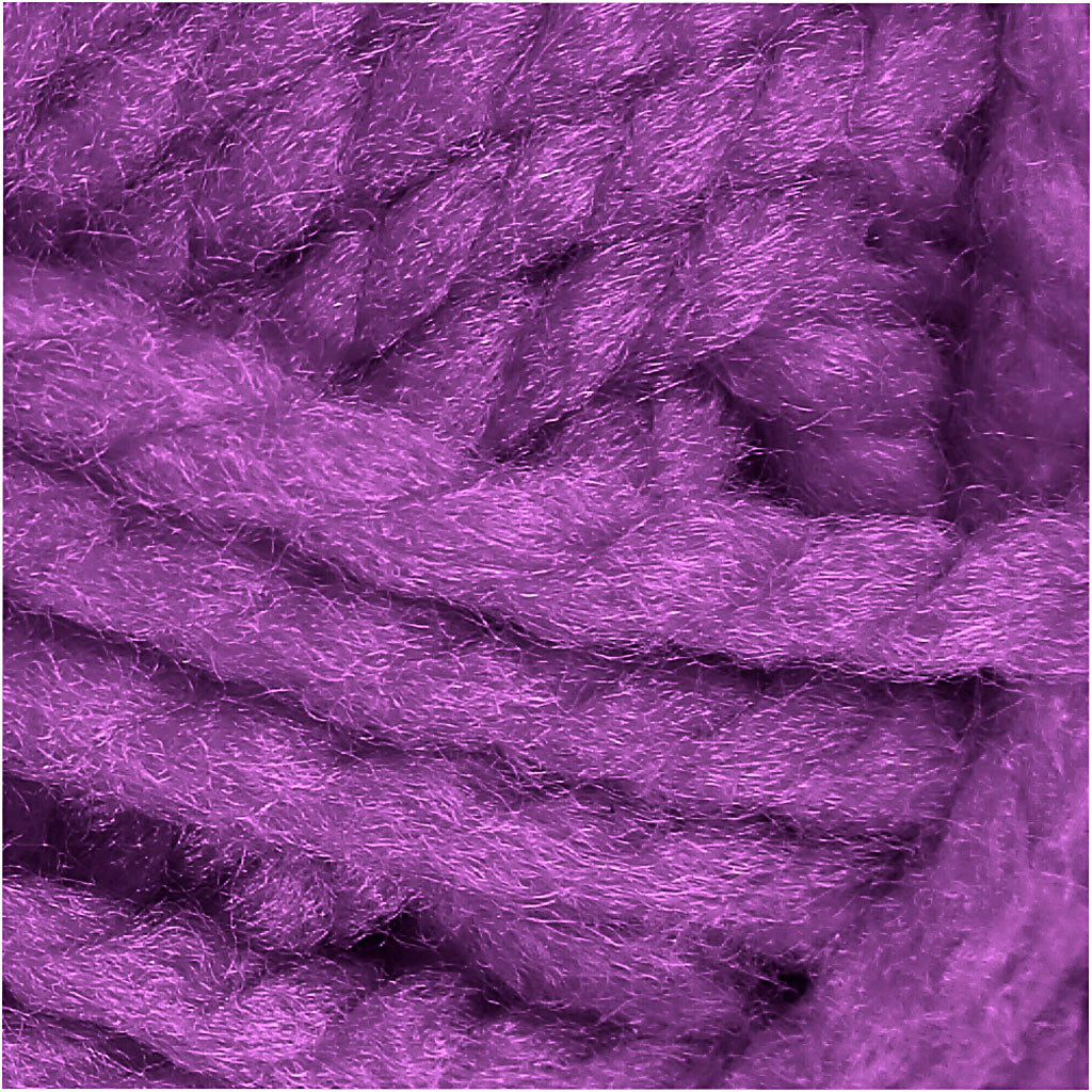 Pelote de Laine Acrylique Fantasia, L : 35 M, Maxi, violet, 50 gr/ 1 boule [HOB-421862]