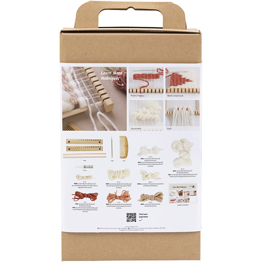 Kit de démarrage DIY Tissage, 1 Pq. [HOB-42301]