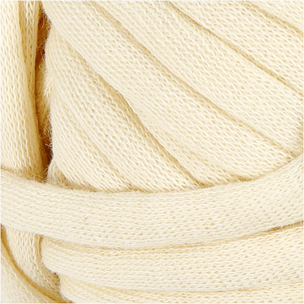 Pelote de fil de coton tubulaire, L : 45 M, aiguille 10-12, blanc cassé, 100 gr/ 1 boule [HOB-42502]