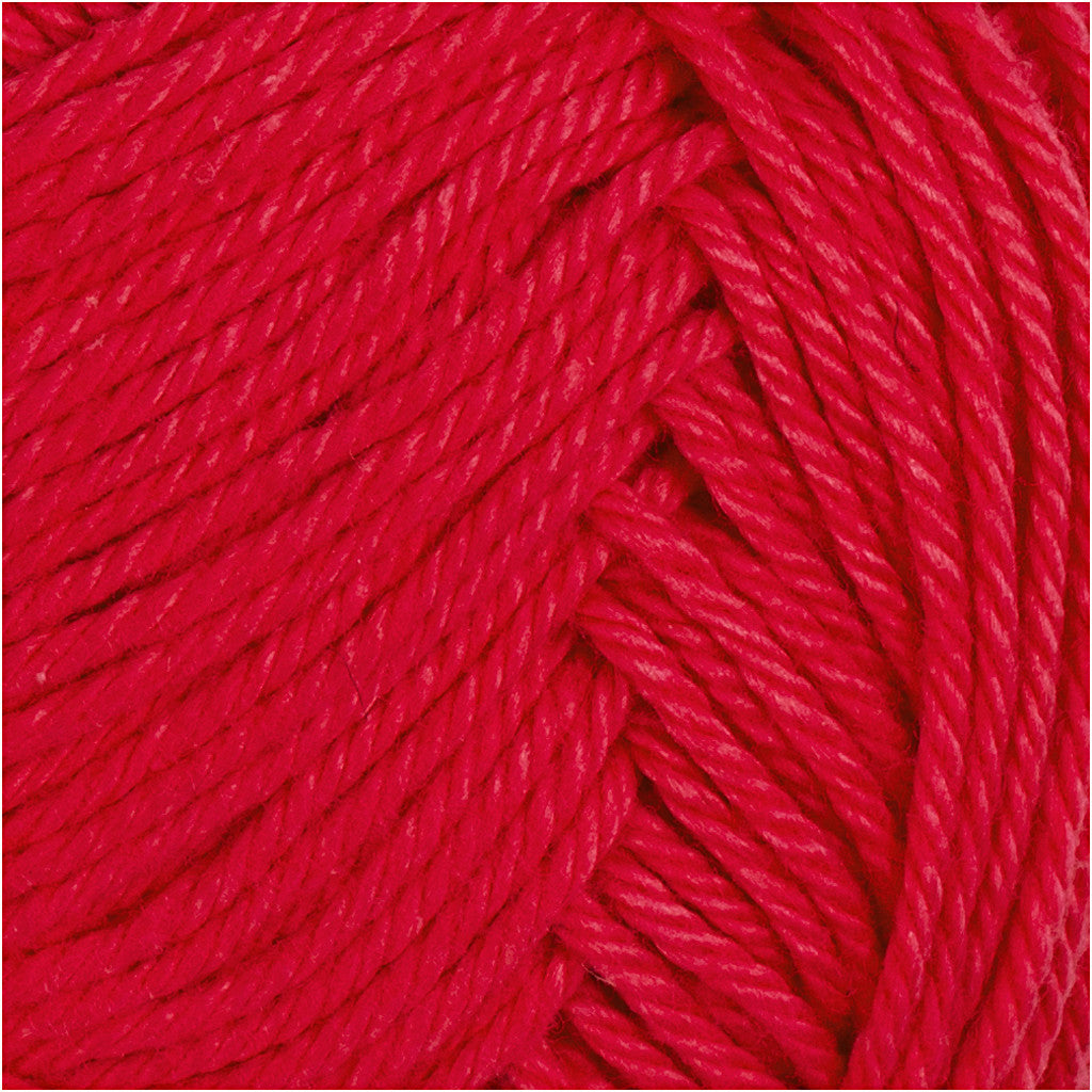 Fil de coton, dim. 8/4, L : 170 M, aiguille 3-3,5, rouge foncé, 50 gr/ 1 boule [HOB-431240]