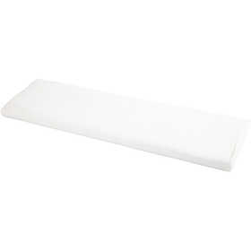 Tissu, L : 145 cm, 140 gr, blanc, 10 m/ 1 rouleau [HOB-44080]