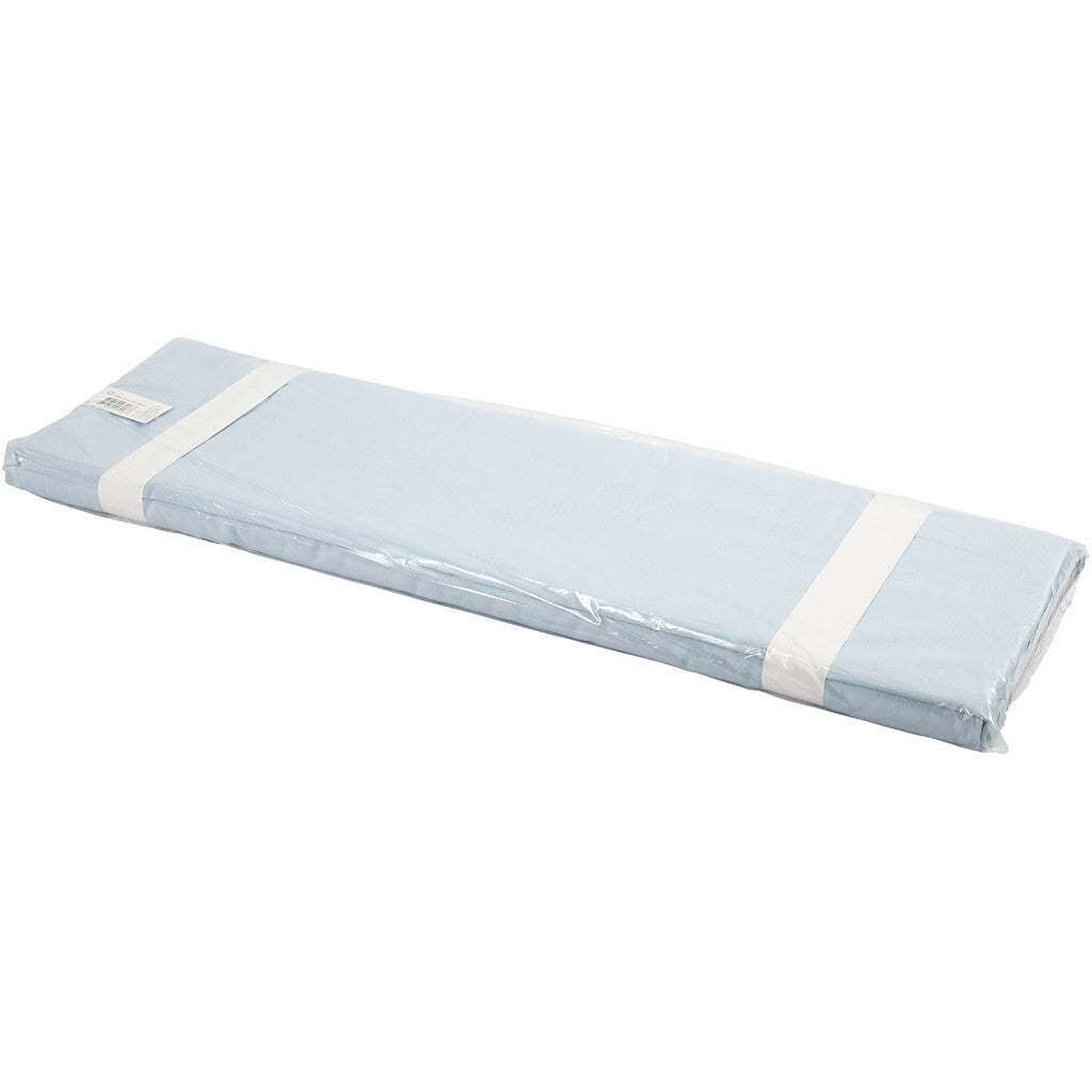 Stof, B: 145 cm, 140 gr, lichtblauw, 10 m/ 1 rol [HOB-44086]