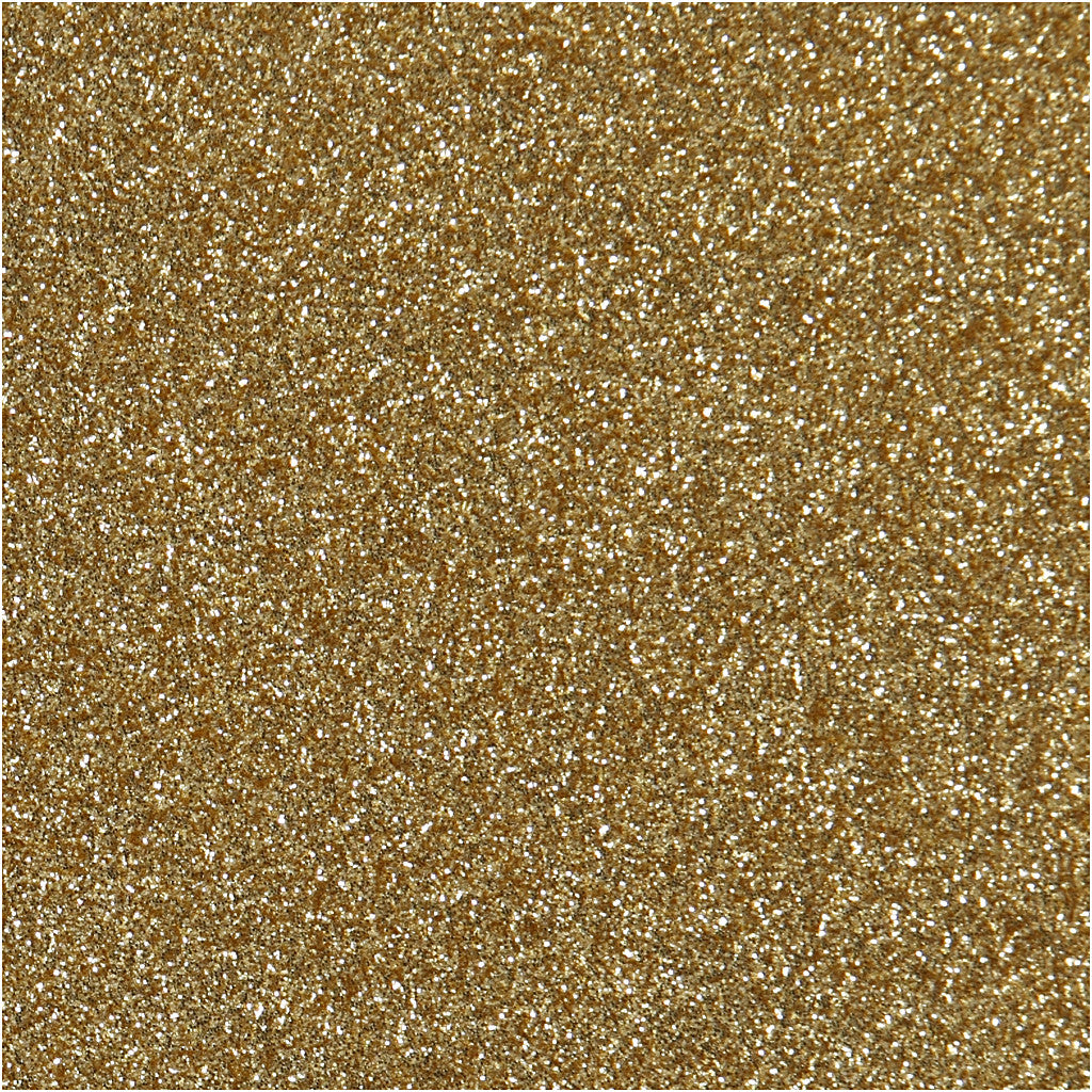Opstrijkfolie, A5, vel 148x210 mm, glitter, goud, 1 vel [HOB-44325]