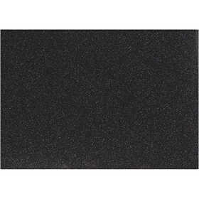 Opstrijkfolie, A5, vel 148x210 mm, glitter, zwart, 1 vel [HOB-44329]