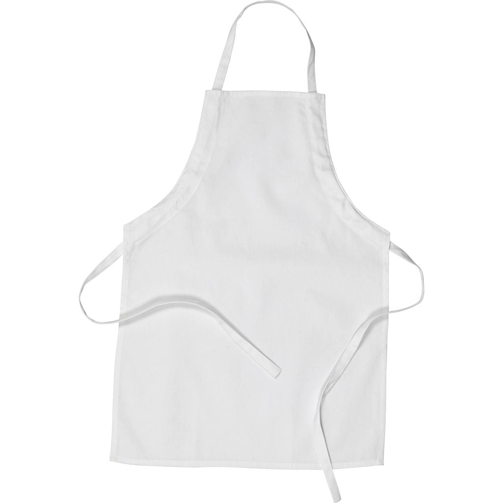 Apron, size 43x61 cm,  210 g/m2, white, 1pc