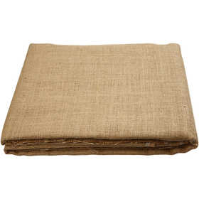 Toile de jute, L : 160 cm, 58 fils/10 cm, 310-330 gr, 5 m/ 1 rouleau [HOB-44603]