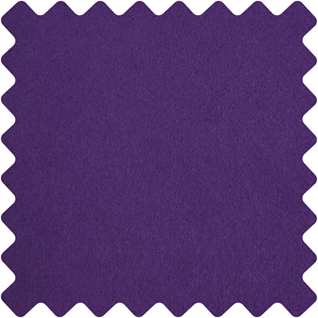 Feutrine synthétique, L : 45 cm, ép. 1,5-2 mm, 180-200 gr, violet, 5 m/ 1 rouleau [HOB-45018]