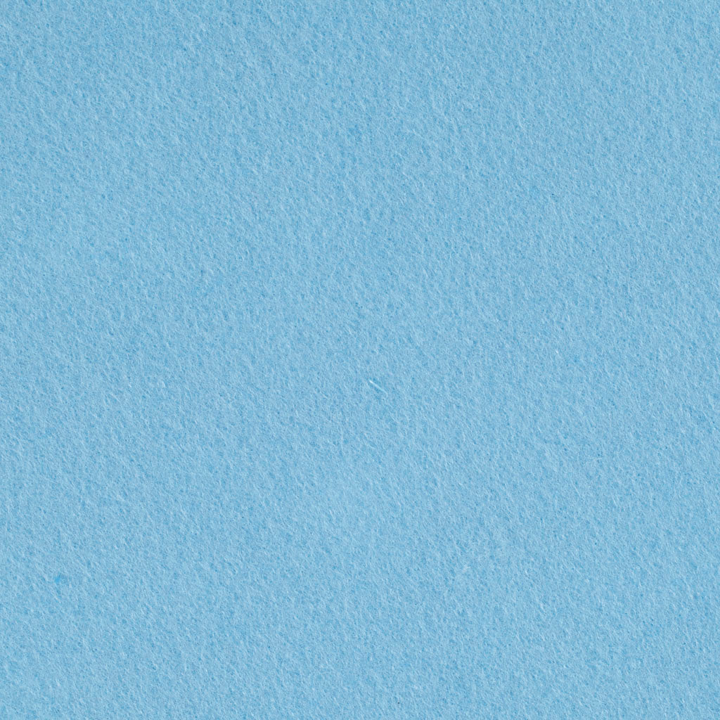 Feutrine synthétique, L : 45 cm, ép. 1,5-2 mm, 180-200 gr, bleu clair, 5 m/ 1 rouleau [HOB-45020]