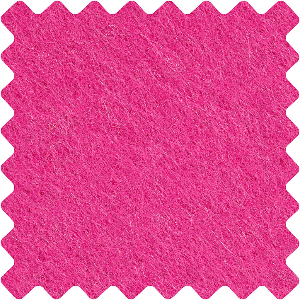Feutrine synthétique, feuille 42x60 cm, ép. 3 mm, rose, 1 flles [HOB-45235]