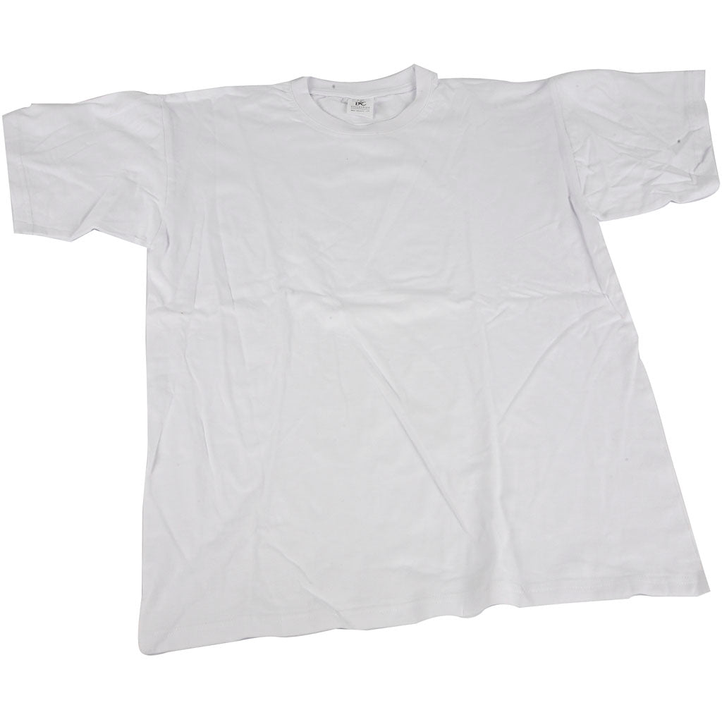 T-shirts, W: 44 cm, size 12-14 years, round neck, 145 g, white
