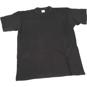 T-shirts, L : 40 cm, dim. 7-8 ans, col rond, 145 gr, noir, 1 pièce [HOB-47222]