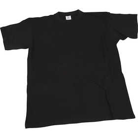 T-shirts, B: 59 cm, afm X-large, ronde hals, 145 gr, zwart, 1 stuk [HOB-47234]