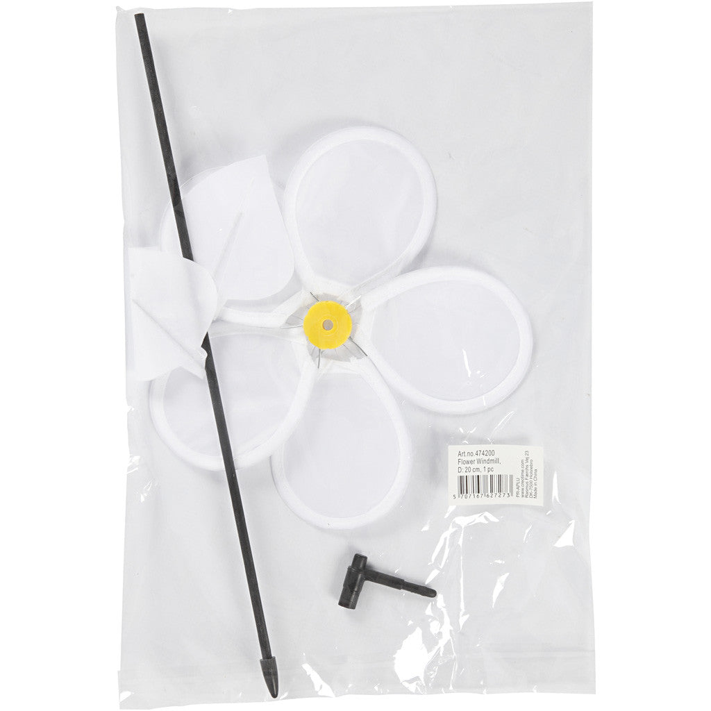 Bloemen windmolen, d 20 cm, 1 stuk [HOB-474200]
