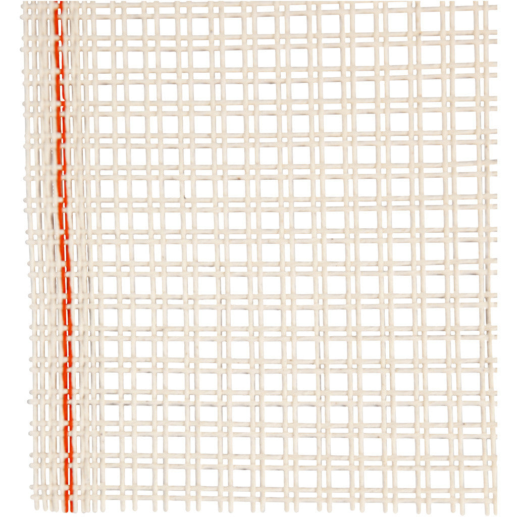 Tissu pour tissage, L : 50 cm, blanc cassé, 1 m/ 1 rouleau [HOB-47456]