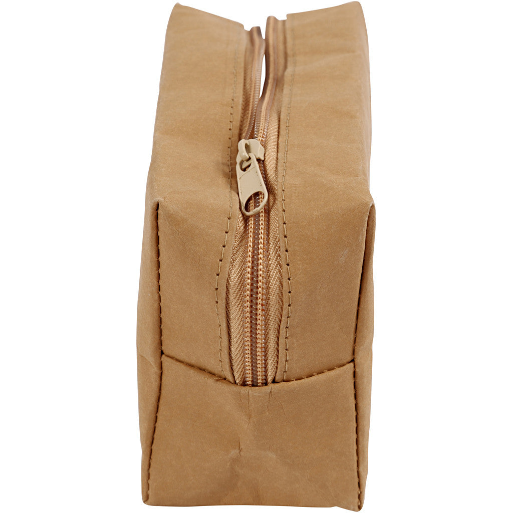 Trousse, dim. 16,5x6,5x10 cm, brun clair, 1 pièce [HOB-498959]