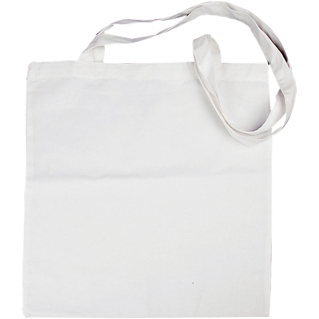 Sac à provisions, dim. 38x42 cm, 130 gr, blanc, 10 pièces/ 1 Pq. [HOB-499001]