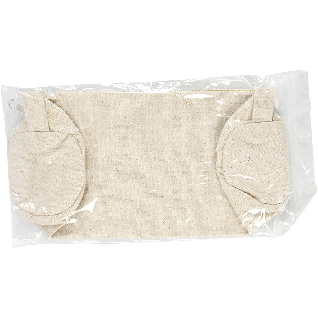 Trousse, L : 20 cm, d 6 cm, 300 gr, naturel clair, 1 pièce [HOB-499070]