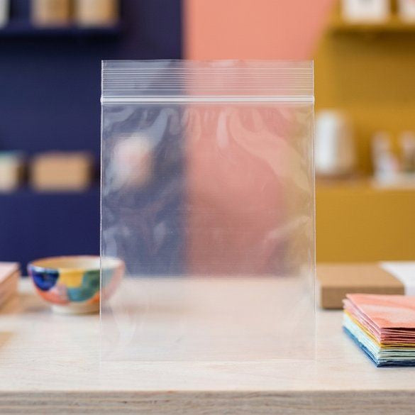 Sachet zip transparent en PE-BD 25,4x30,5cm (100 pièces) [4PE1012]