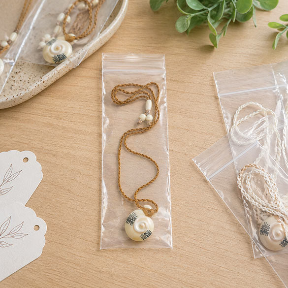 Sachet zip transparent en PE-BD 7,6x20,3cm (100 pièces) [4PE38]