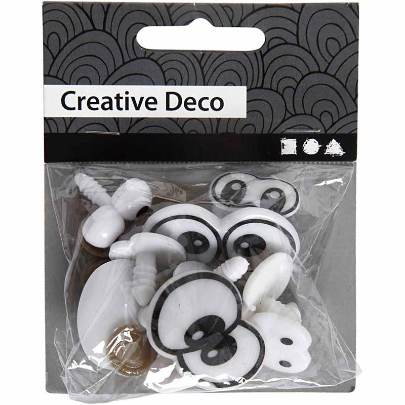 Grappige Ogen, afm 2-3 cm, 9 div/ 1 doos [HOB-500960]