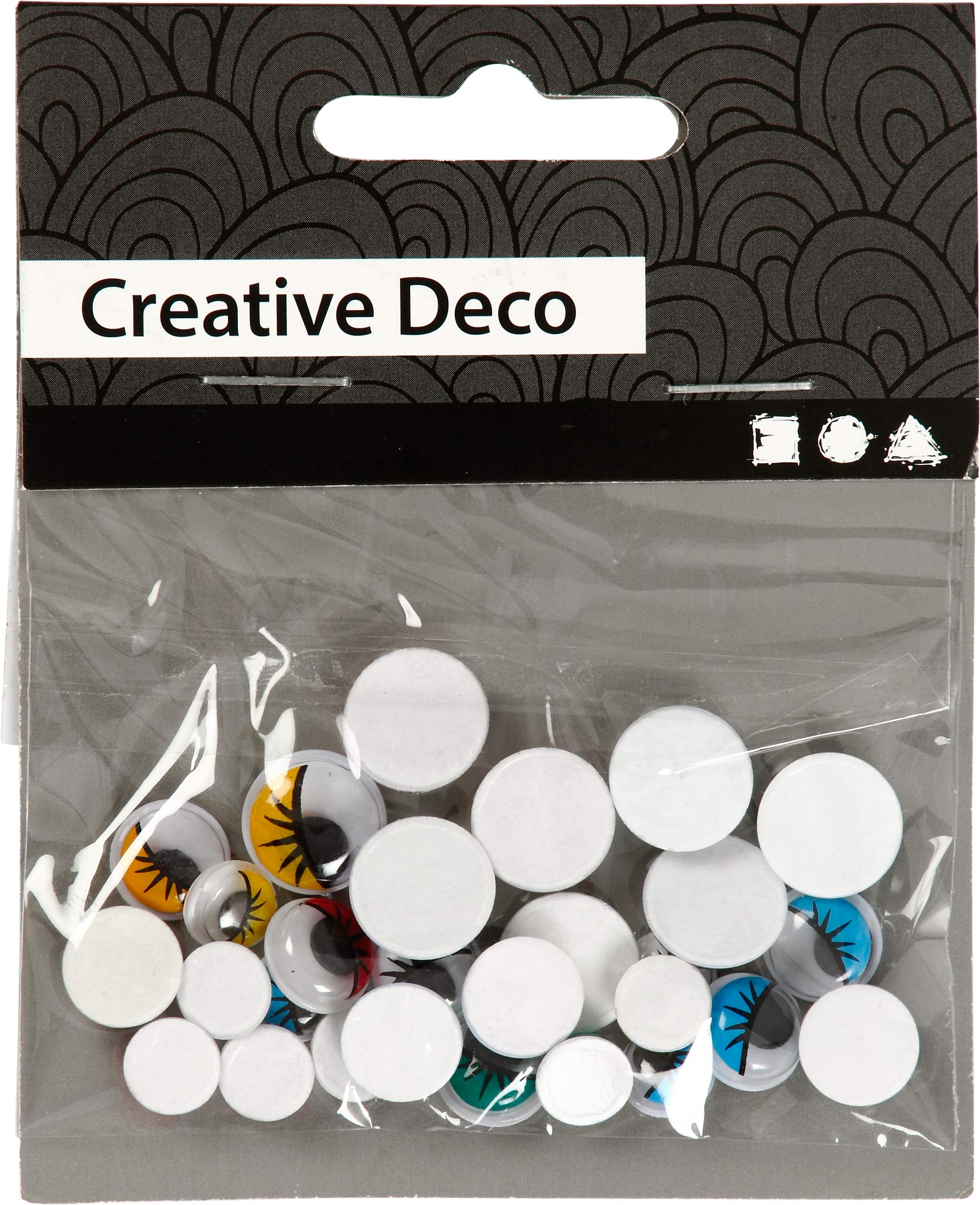 Wiebelogen, zelfklevend, d 8-12 mm, 30 div/ 1 doos [HOB-501182]