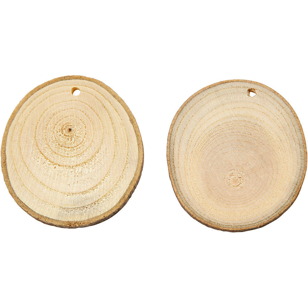Disques en bois, d: 4-7 cm, ép. 5 mm, 25pièces [HOB502290]