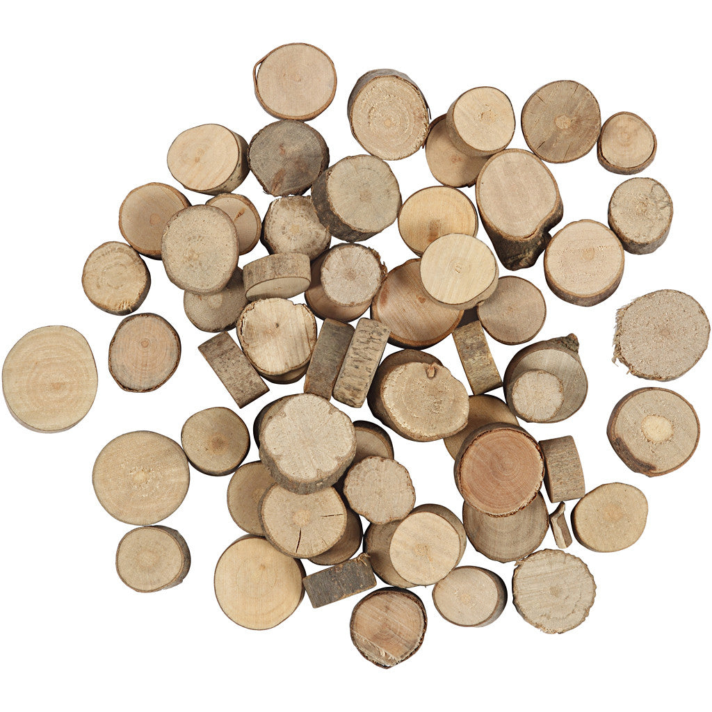 Houten schijf, d 10-15 mm, 25 gr/ 1 doos [HOB-50280]
