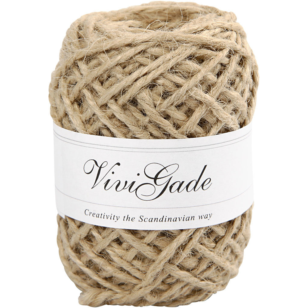 Natuurlijk hennep, dikte 1-2 mm, naturel, 30 m/ 1 rol [HOB-503244]